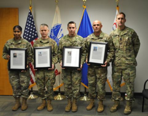 Photo of soldiers during GFEBS dedication ceremony